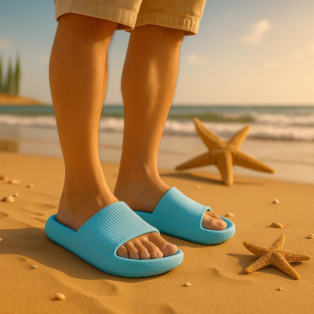 EVA Thick Sole Cloud Comfort Slippers – 4cm Cushioned Sole | Unisex | 11 Colors | Sizes 34–47
