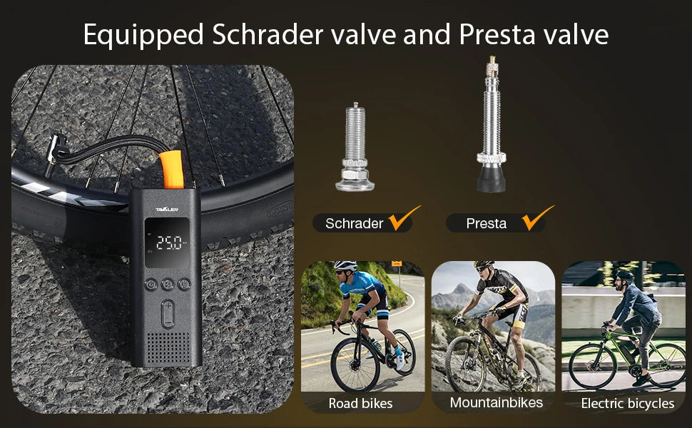 Portable Electric Tire Inflator Air Pump – 150 PSI | 4000mAh | Auto Shut-Off | Cars, Bikes & More