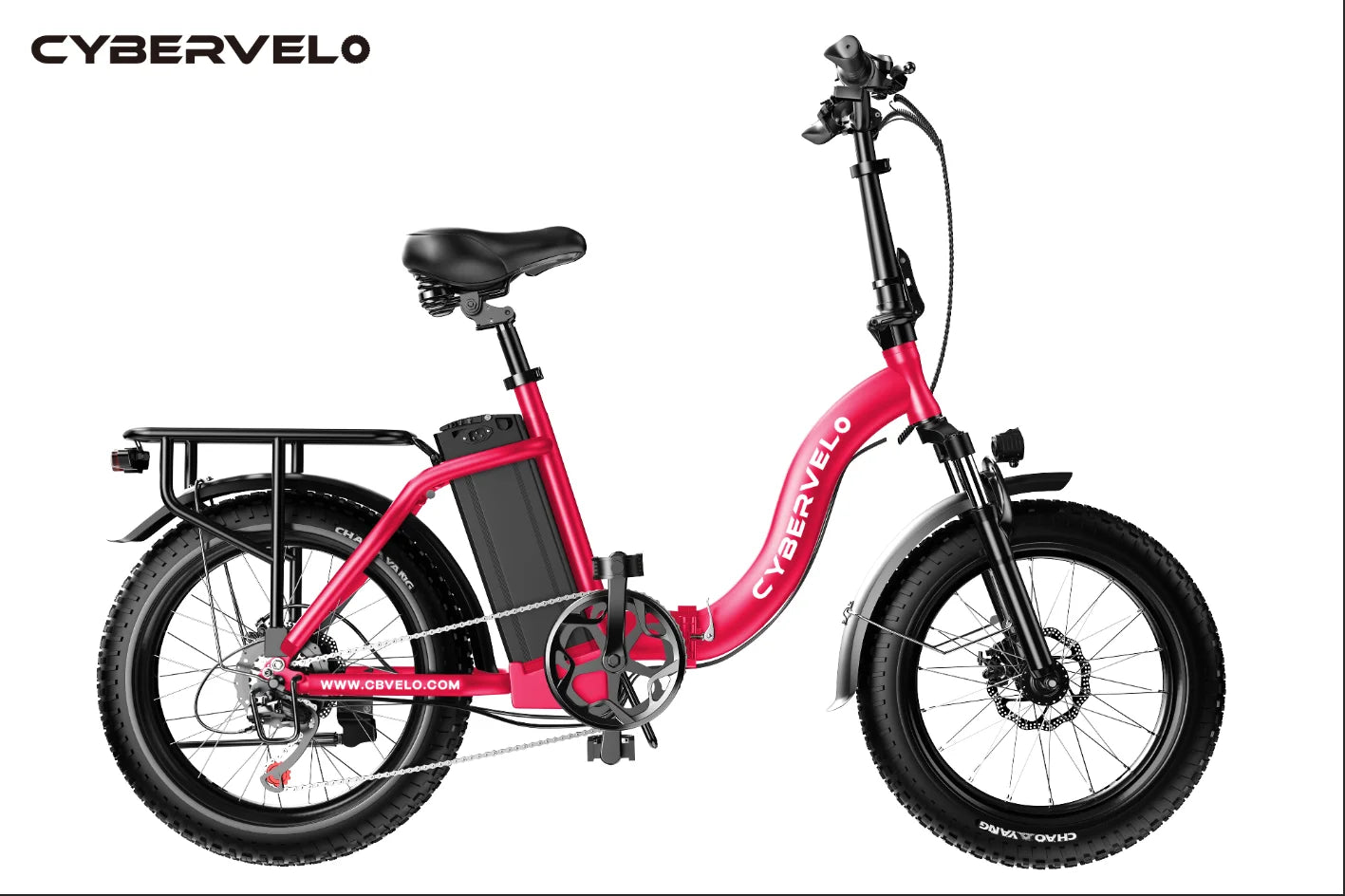 Cybervelo Foldable Fat Tire Electric Bike – 1000W