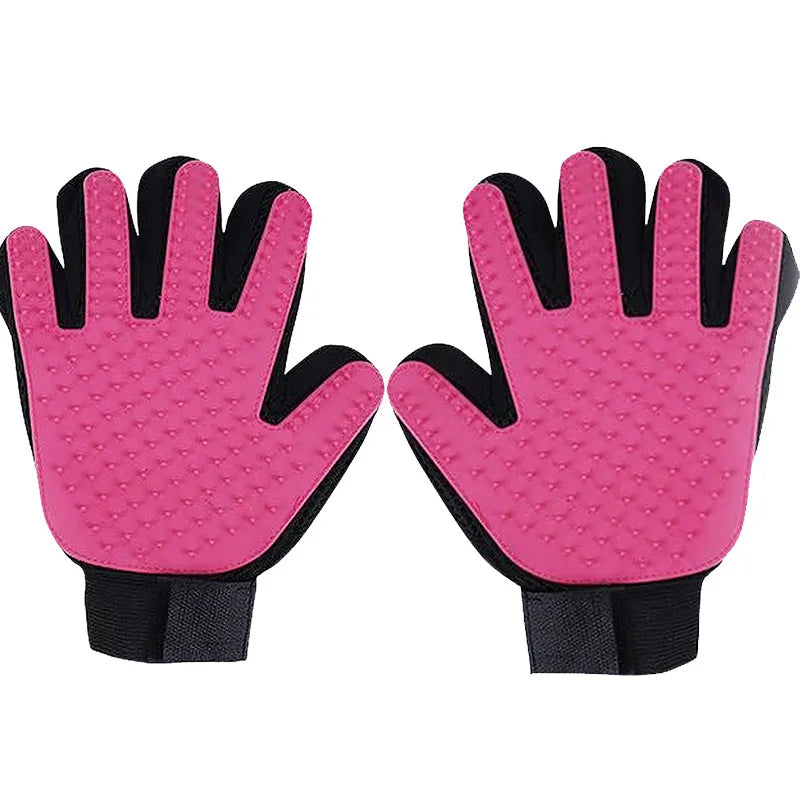 2-Sided Pet Grooming Glove – De-Shedding & Bathing Mitt