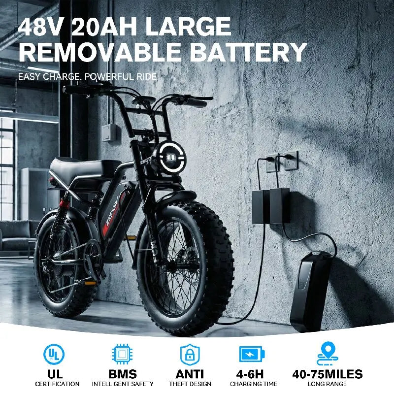 High-Power Electric Bike – Multiple Motor & Battery Options