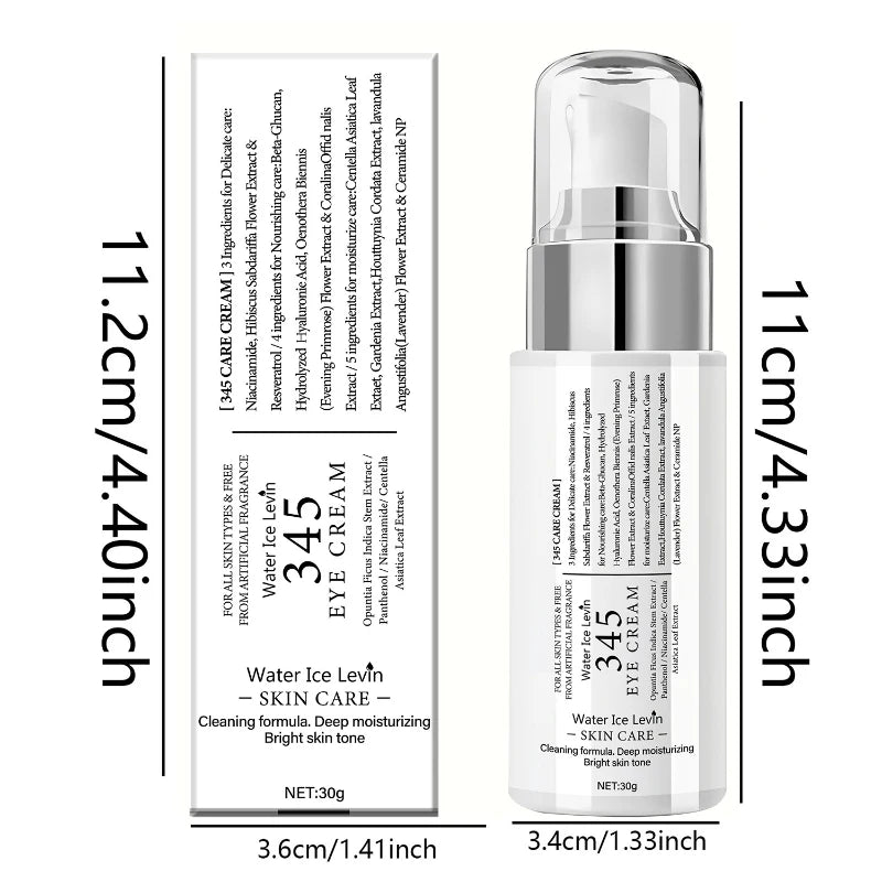 345 Korean Skincare – Moisturizing Face Cream, Eye Cream & Toner
