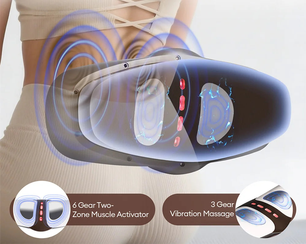 Electric Lumbar Vibration Massager – Adjustable Back Support