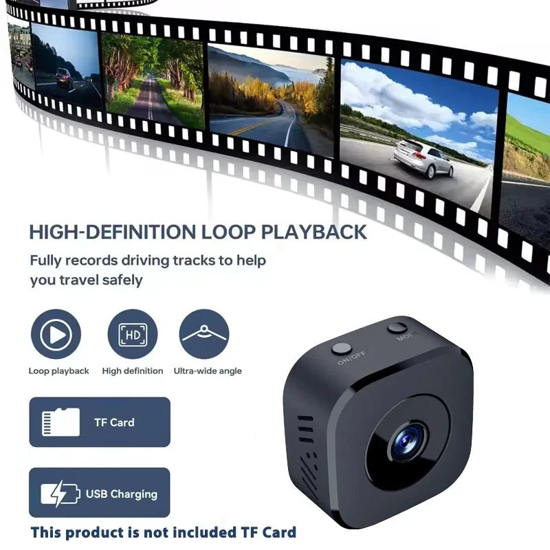 Mini 4K WiFi Security Camera – Night Vision, Two-Way Audio & Magnetic Mount