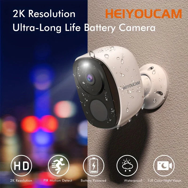 Niye BW4 2K Outdoor WiFi Security Camera | Battery & Solar Powered | Color Night Vision | Spotlight Siren | IP66 | 2-Way Audio