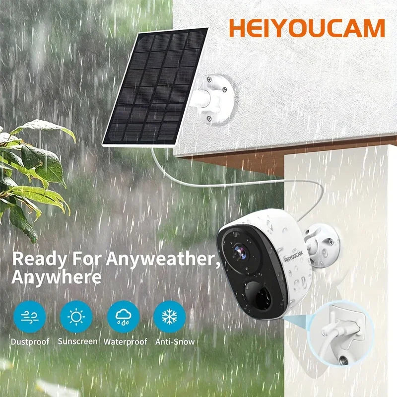 Niye BW4 2K Outdoor WiFi Security Camera | Battery & Solar Powered | Color Night Vision | Spotlight Siren | IP66 | 2-Way Audio