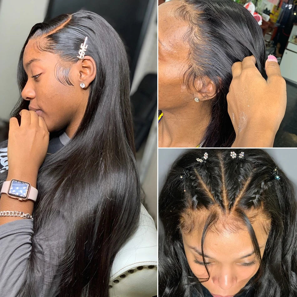 HD Lace Front Wig – Bone Straight Human Hair | 13x4, 13x6 & 360 | 180 & 200 Density | 20"–44"