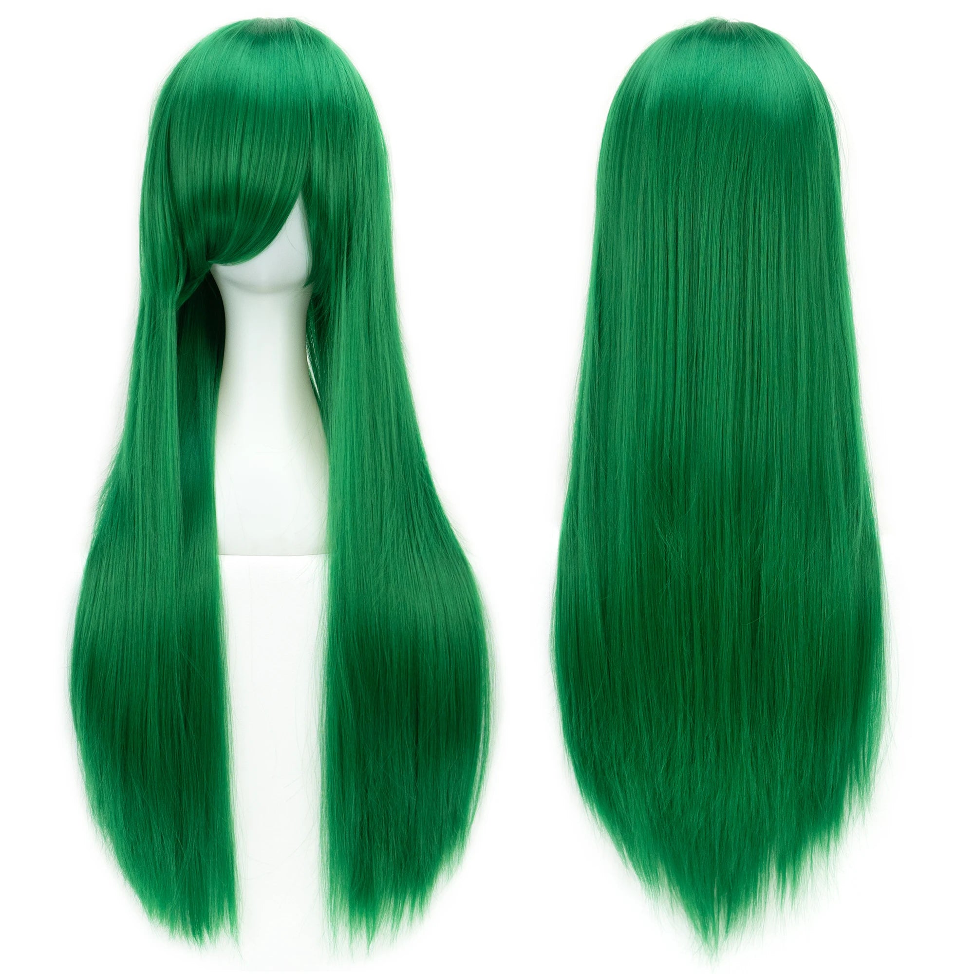 32" Long Straight Cosplay Wig – Heat Resistant Synthetic Hair, 120% Density | 36 Colors | Anime, Halloween & Party