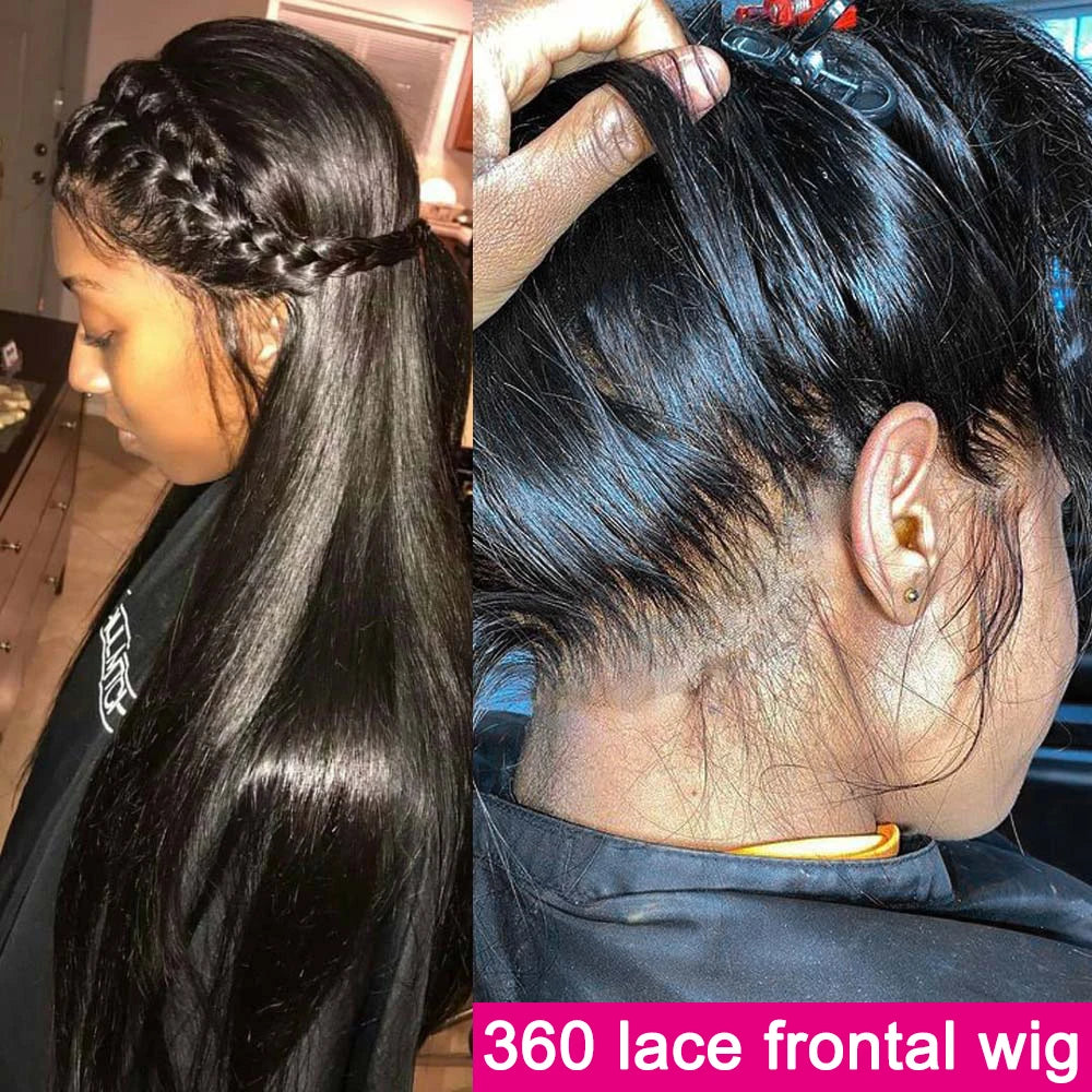 HD Lace Front Wig – Bone Straight Human Hair | 13x4, 13x6 & 360 | 180 & 200 Density | 20"–44"