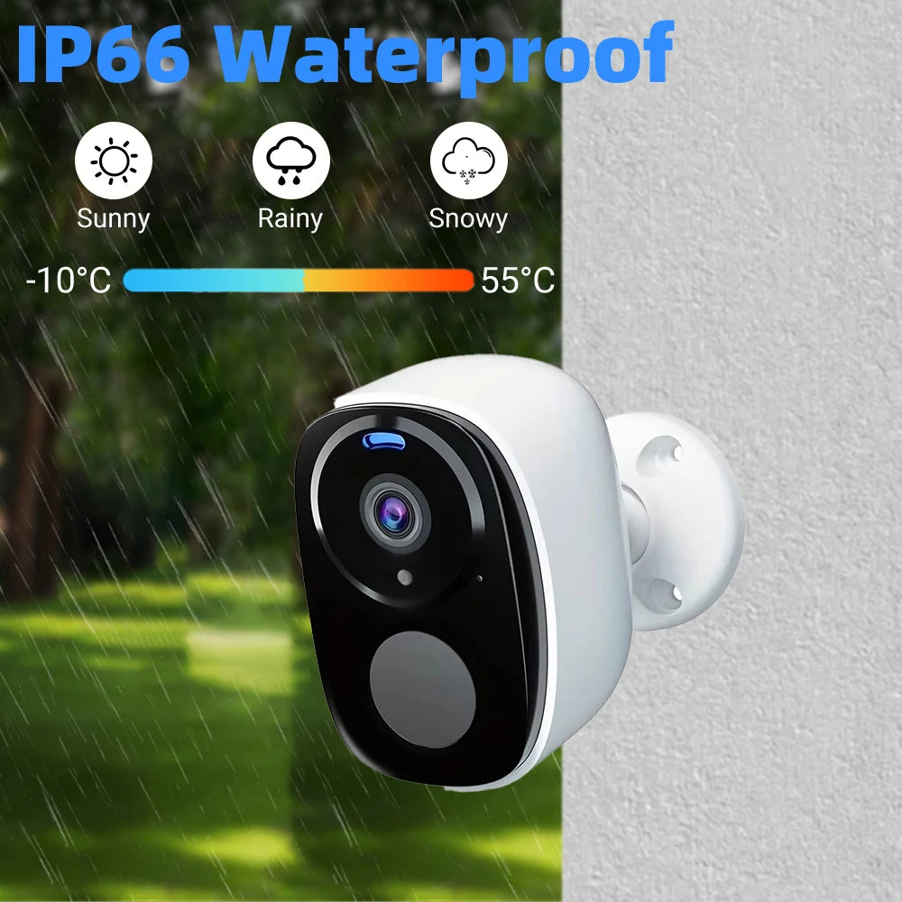 2K 5MP Solar & Battery Wireless Security Camera – Color Night Vision