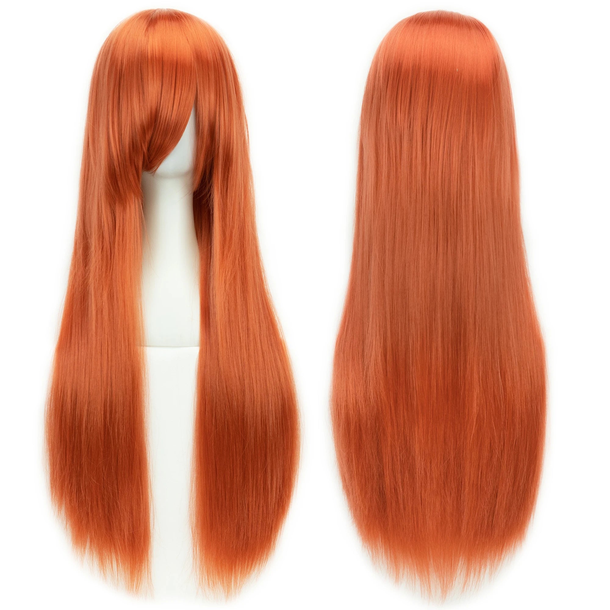 32" Long Straight Cosplay Wig – Heat Resistant Synthetic Hair, 120% Density | 36 Colors | Anime, Halloween & Party