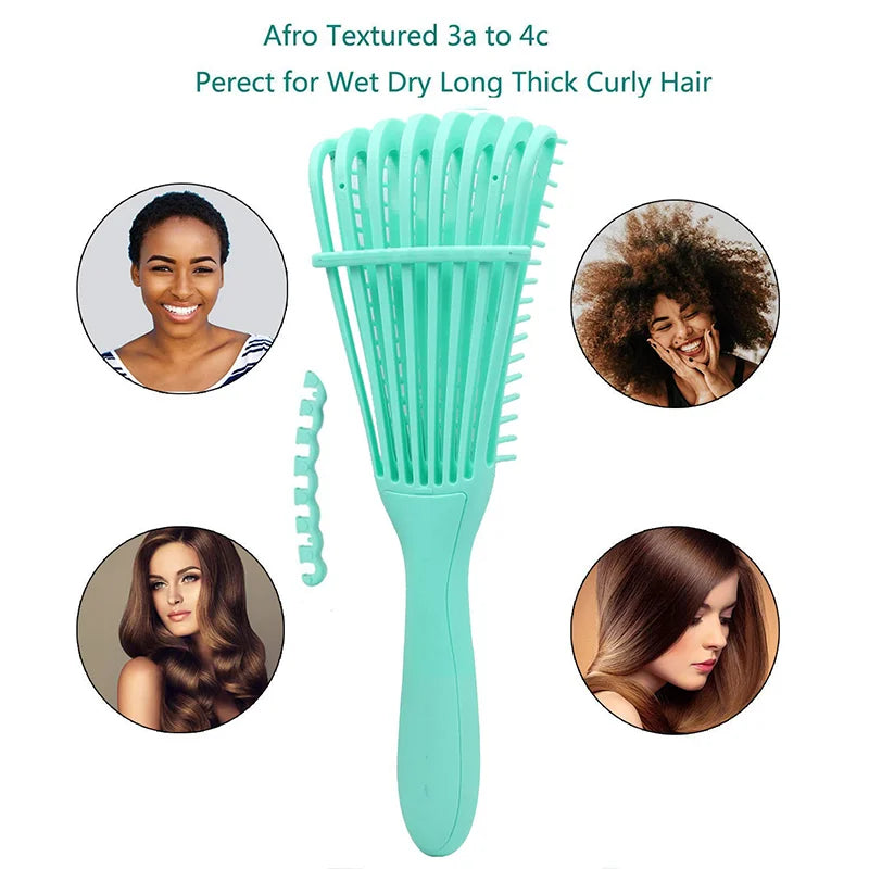 Detangling Scalp Massage Brush for Curly & Thick Hair