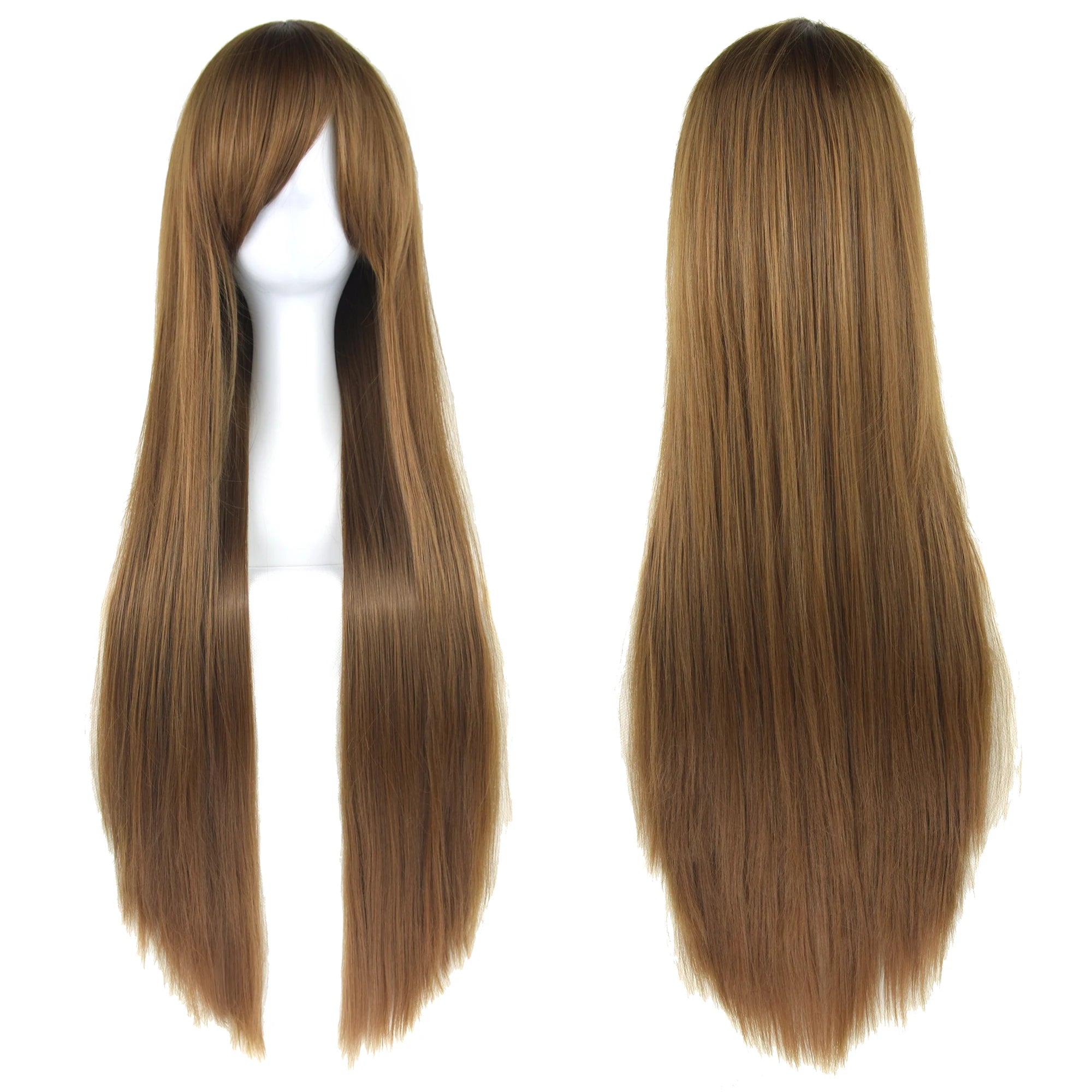 32" Long Straight Cosplay Wig – Heat Resistant Synthetic Hair, 120% Density | 36 Colors | Anime, Halloween & Party