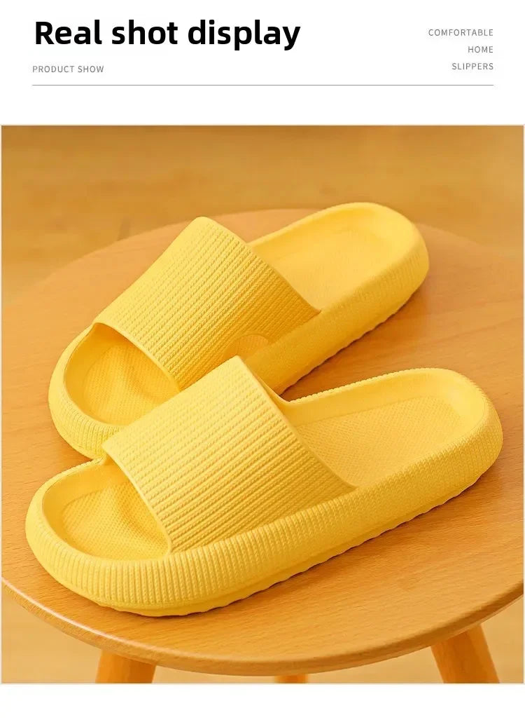 EVA Thick Sole Cloud Comfort Slippers – 4cm Cushioned Sole | Unisex | 11 Colors | Sizes 34–47