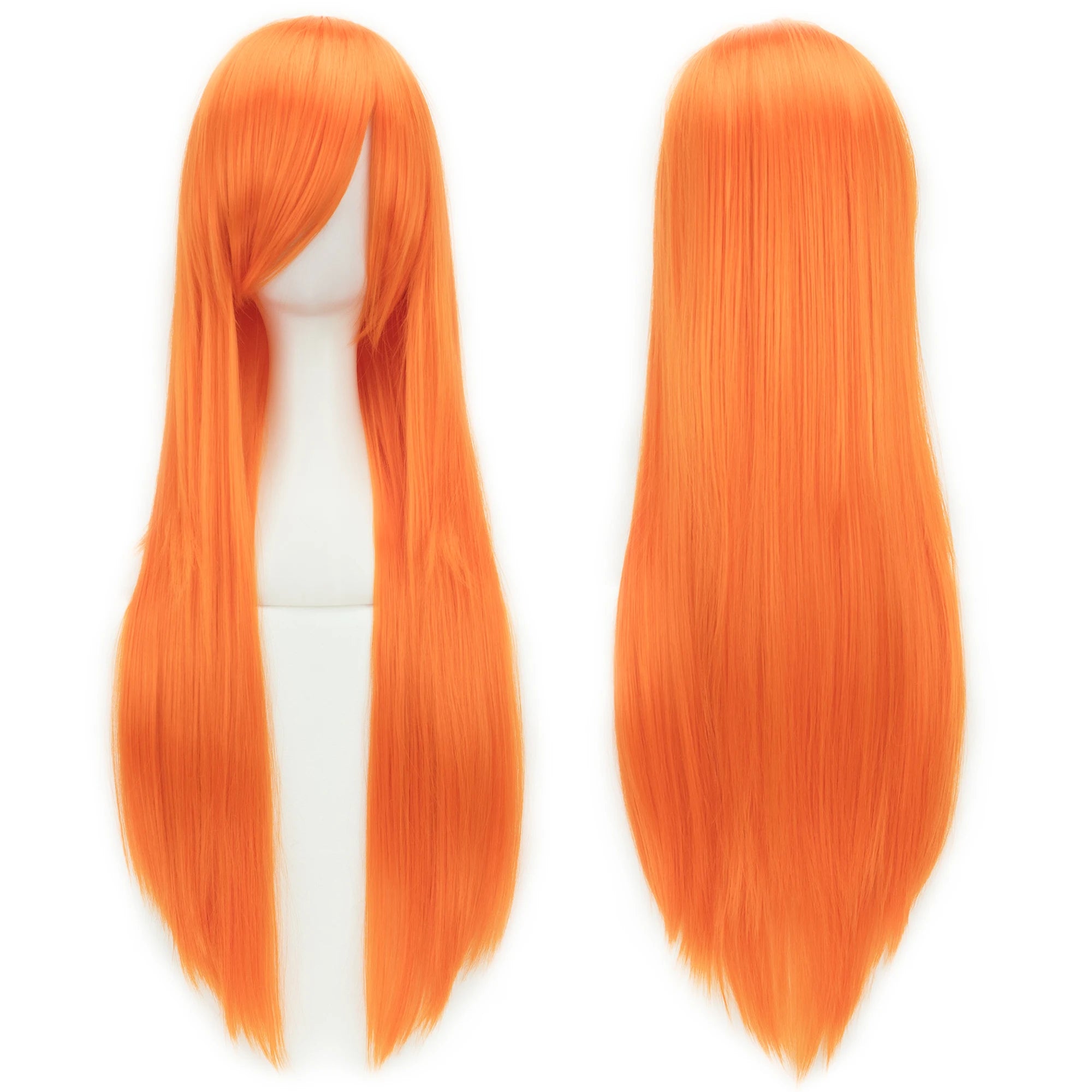 32" Long Straight Cosplay Wig – Heat Resistant Synthetic Hair, 120% Density | 36 Colors | Anime, Halloween & Party