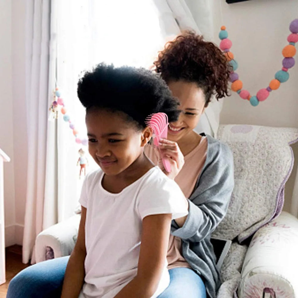 Detangling Scalp Massage Brush for Curly & Thick Hair