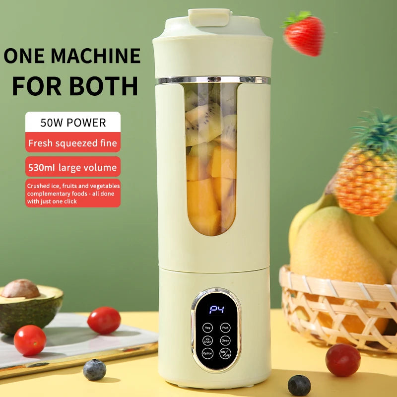 Portable USB Rechargeable Juicer Blender – Smoothies, Milkshakes & Fruit Juice