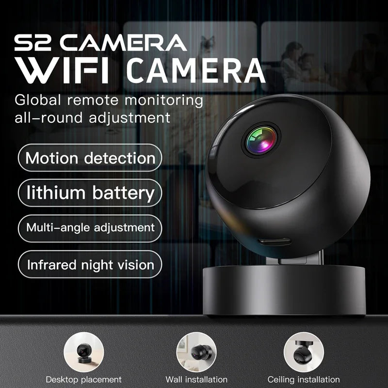 Mini 1080P WiFi Security Camera – Night Vision & Magnetic Mount