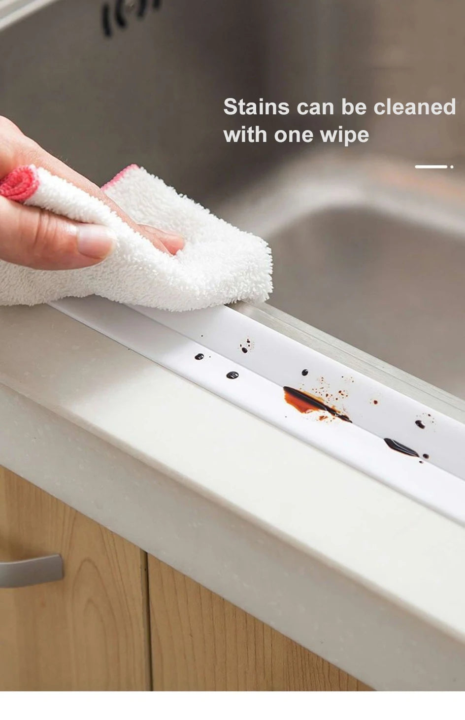 Waterproof Caulk Sealing Tape – Self-Adhesive PVC Strip for Bathroom, Kitchen & Toilet