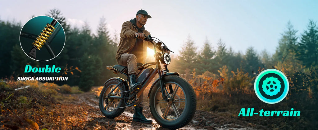 TST R002S 1500W Fat Tire Electric Bike – 28 MPH, 48V 15Ah Battery