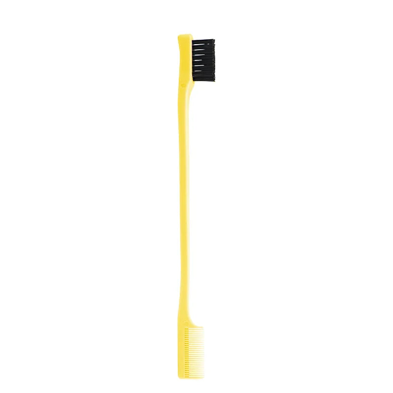 hair anti-static edge brush comb 2-in-1 double-sided edge control brush hair styling tool with comb,Special for real hair wigs