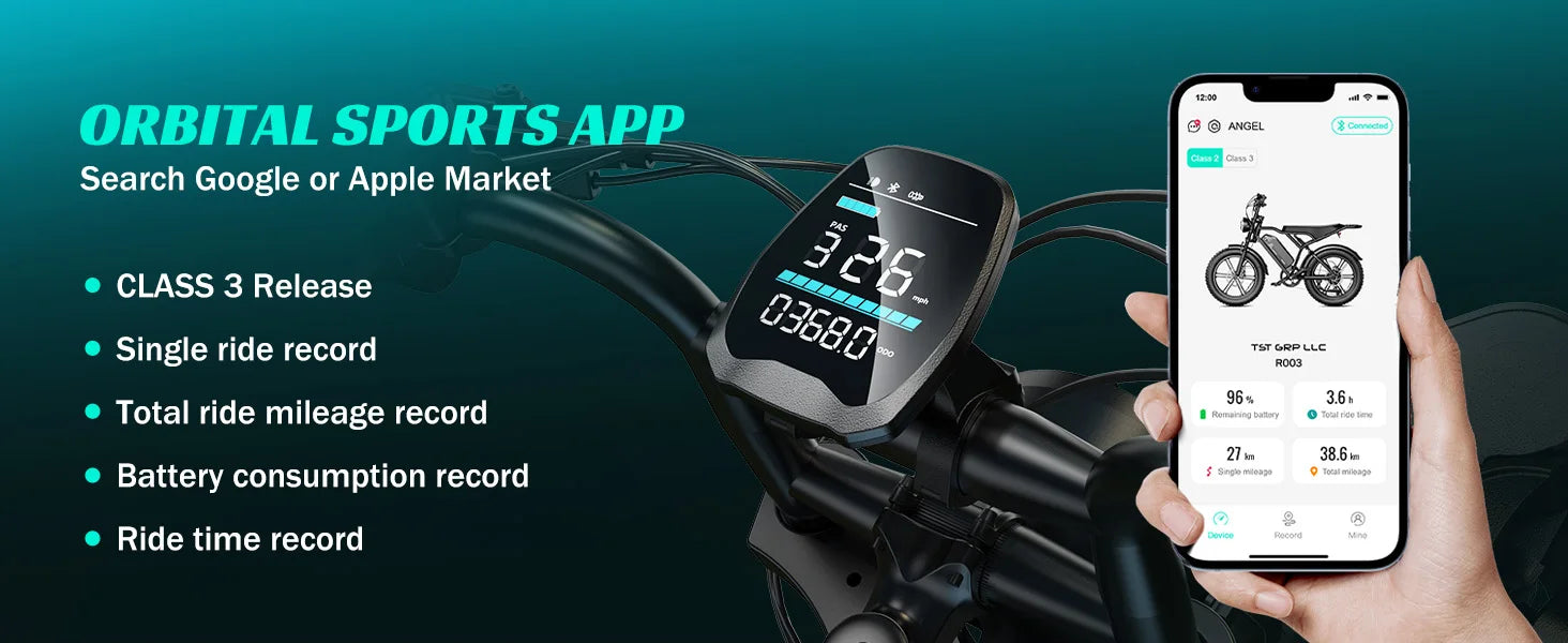 TST R002S 1500W Fat Tire Electric Bike – 28 MPH, 48V 15Ah Battery