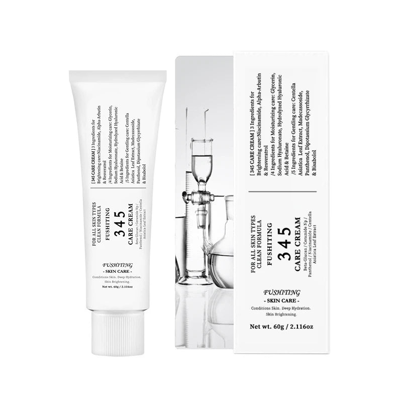 345 Korean Skincare – Moisturizing Face Cream, Eye Cream & Toner