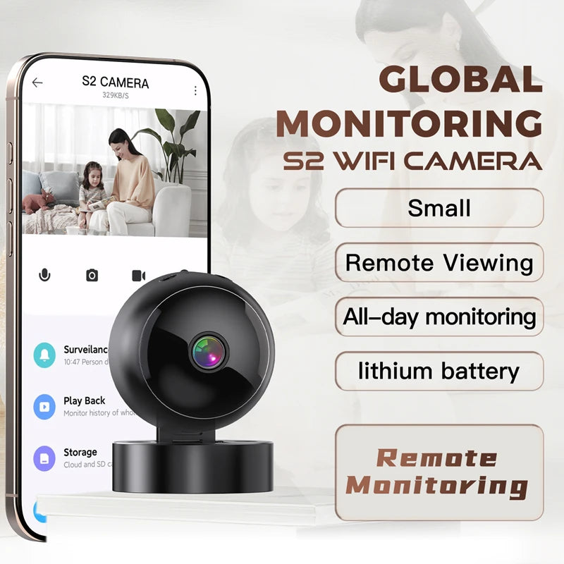 Mini 1080P WiFi Security Camera – Night Vision & Magnetic Mount