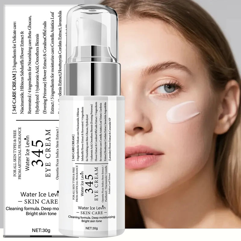 345 Korean Skincare – Moisturizing Face Cream, Eye Cream & Toner