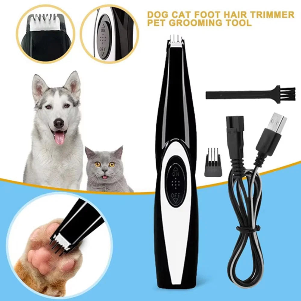 Professional Pet Grooming Clipper Kit – Rechargeable | Quiet | Titanium Ceramic Blade | 4–15 Piece Sets
