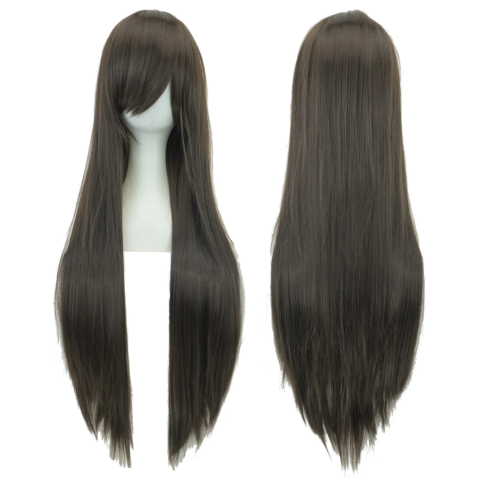 32" Long Straight Cosplay Wig – Heat Resistant Synthetic Hair, 120% Density | 36 Colors | Anime, Halloween & Party