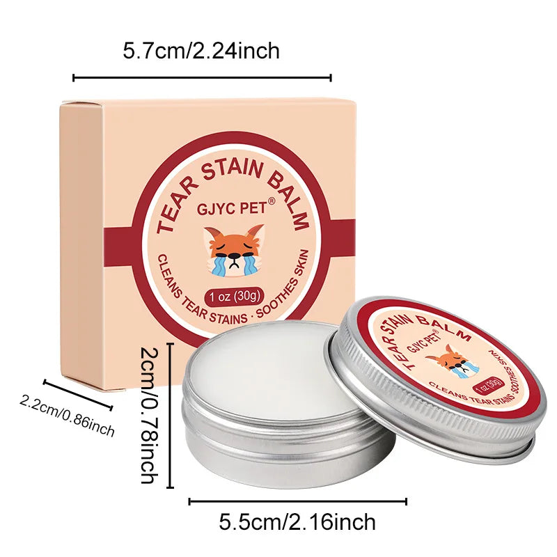 Pet Tear Stain Cleansing Balm for Dogs & Cats