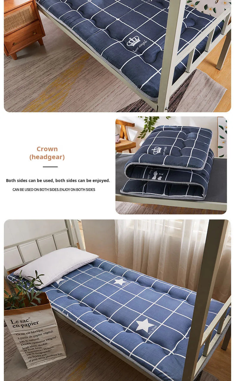 Thick Foldable Mattress Topper – Breathable Soft Bed Pad