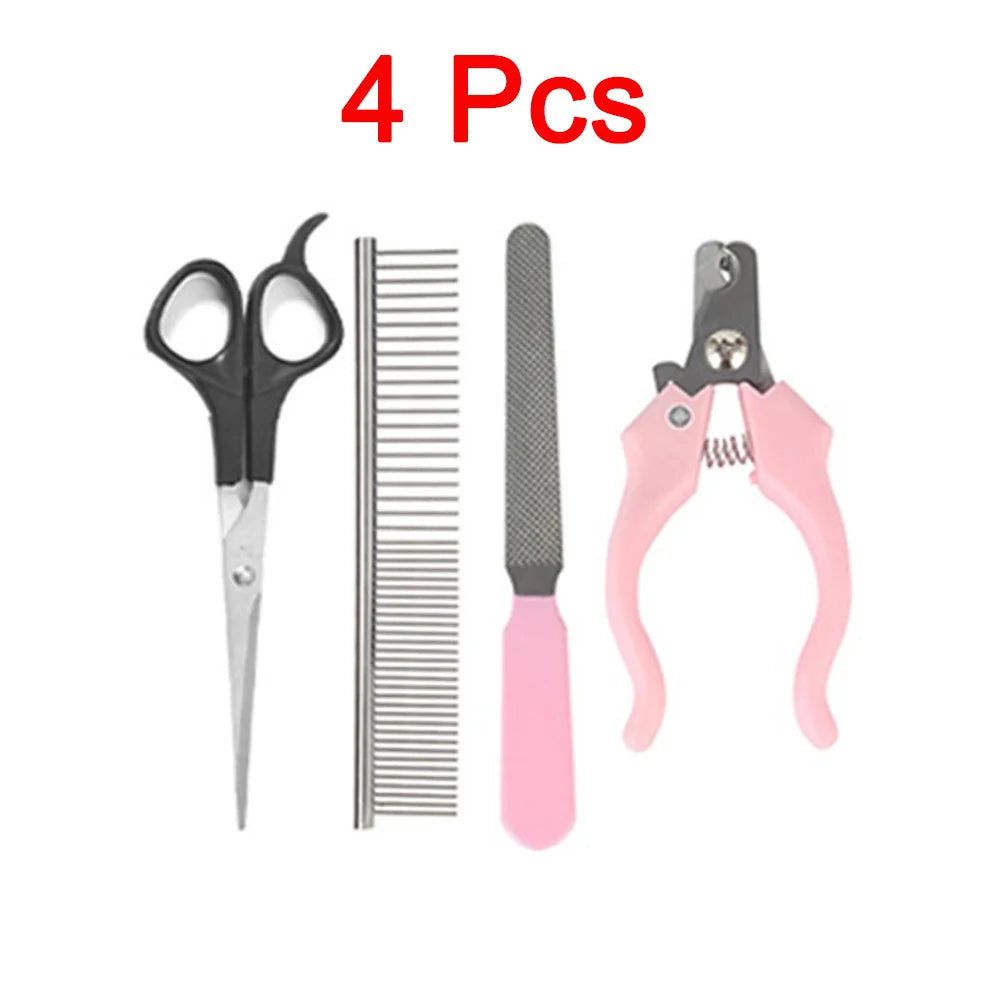 Professional Pet Grooming Clipper Kit – Rechargeable | Quiet | Titanium Ceramic Blade | 4–15 Piece Sets
