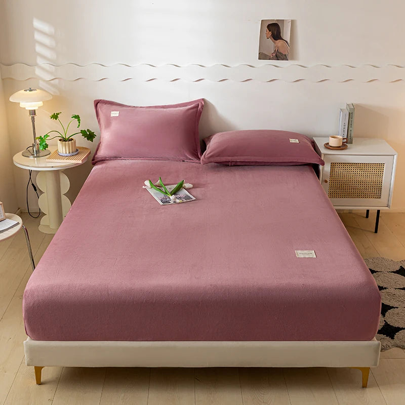 Velvet Thermal Mattress Cover – Plush Winter Bed Cover in Multiple Sizes