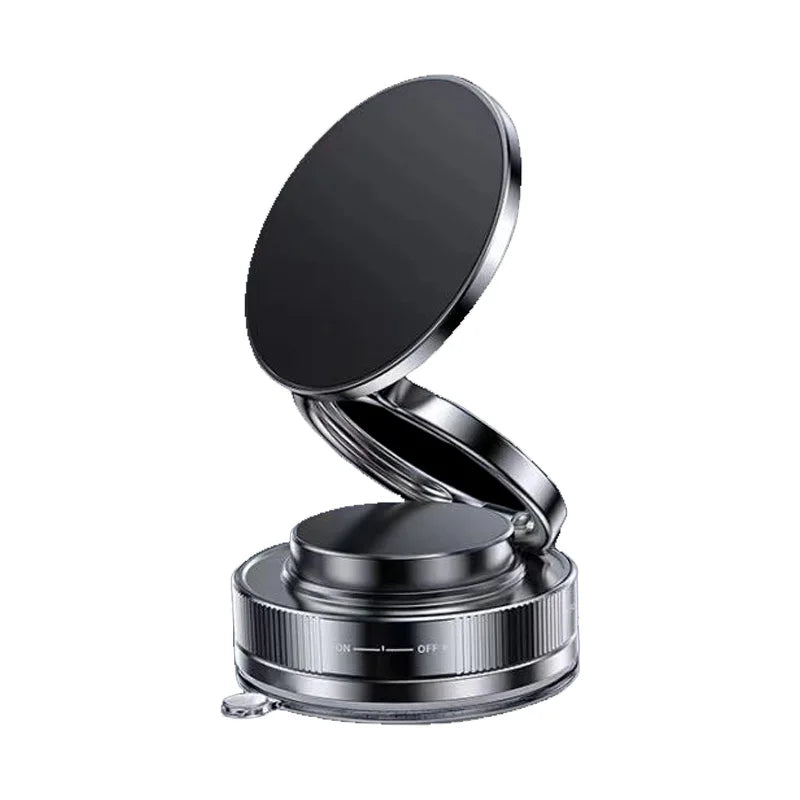 Magnetic Car Phone Mount with Suction Cup – 16 Magnets | 360° Rotation | Dashboard & Windshield | Universal Fit | White & Black