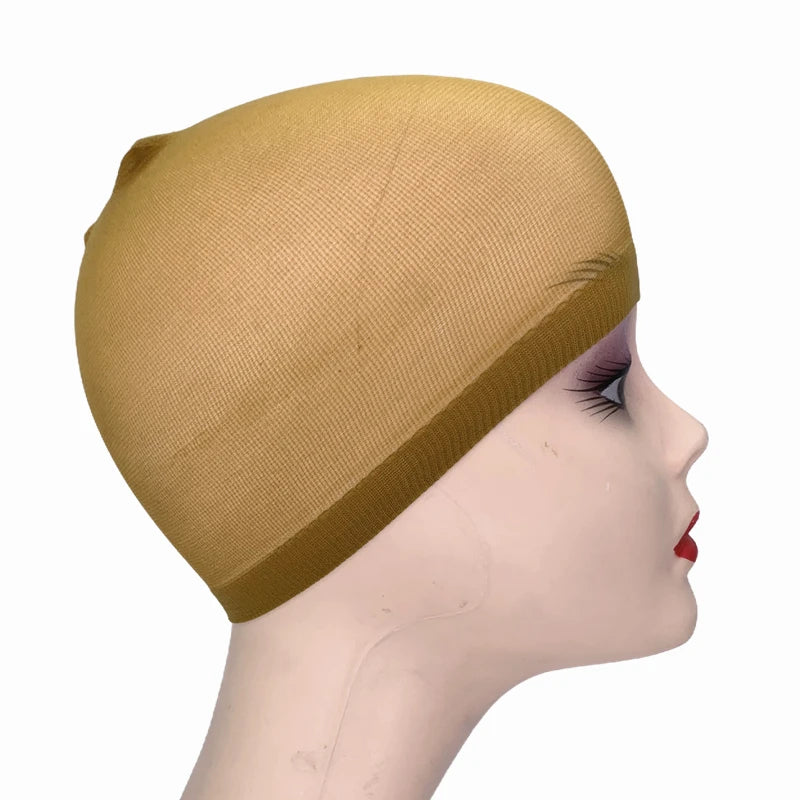 Stretch Mesh Dome Wig Cap – 2 Pack | Breathable Nylon | 6 Shades | Universal Fit