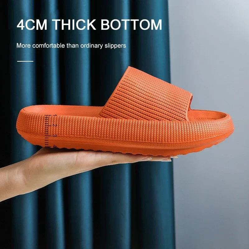 EVA Thick Sole Cloud Comfort Slippers – 4cm Cushioned Sole | Unisex | 11 Colors | Sizes 34–47