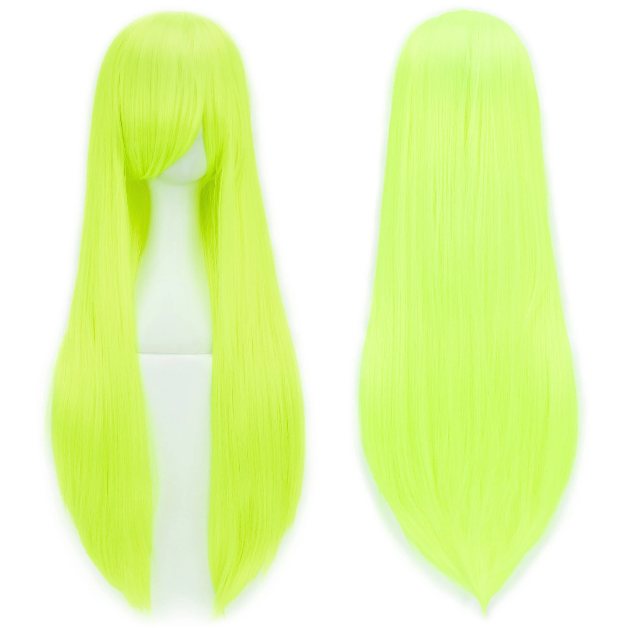 32" Long Straight Cosplay Wig – Heat Resistant Synthetic Hair, 120% Density | 36 Colors | Anime, Halloween & Party