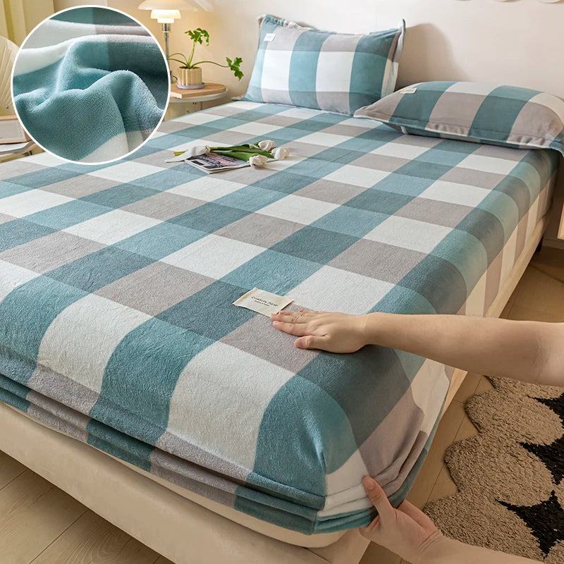 Velvet Thermal Mattress Cover – Plush Winter Bed Cover in Multiple Sizes
