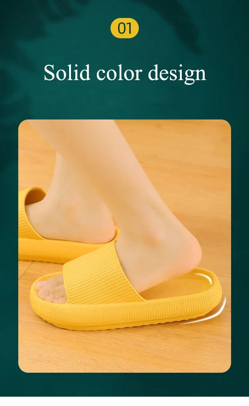 EVA Thick Sole Cloud Comfort Slippers – 4cm Cushioned Sole | Unisex | 11 Colors | Sizes 34–47