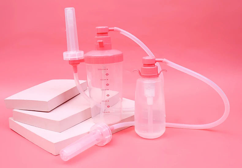 Reusable Personal Rinse Bottle with Interchangeable Nozzles