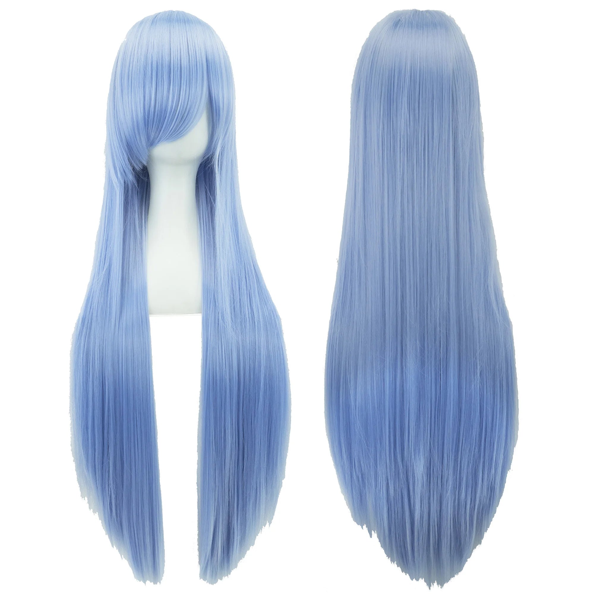 32" Long Straight Cosplay Wig – Heat Resistant Synthetic Hair, 120% Density | 36 Colors | Anime, Halloween & Party