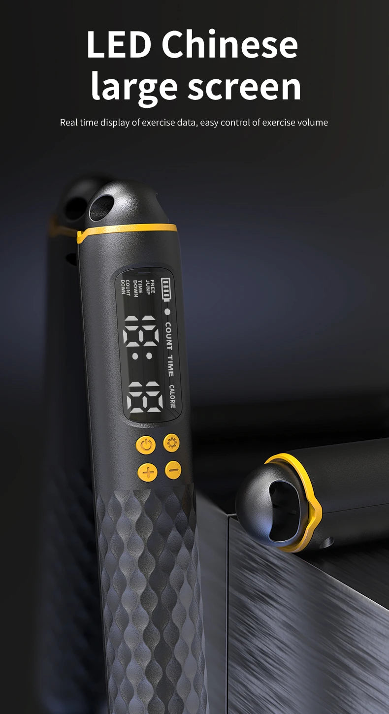 Rechargeable Digital Jump Rope with Calorie Counter