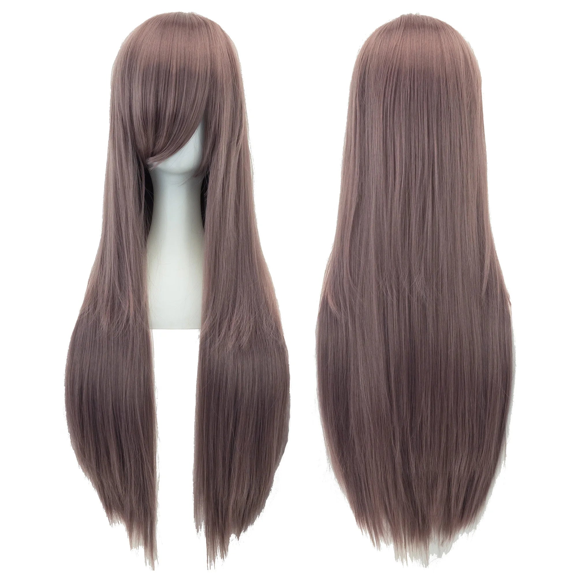 32" Long Straight Cosplay Wig – Heat Resistant Synthetic Hair, 120% Density | 36 Colors | Anime, Halloween & Party
