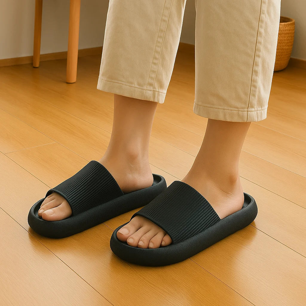 EVA Thick Sole Cloud Comfort Slippers – 4cm Cushioned Sole | Unisex | 11 Colors | Sizes 34–47