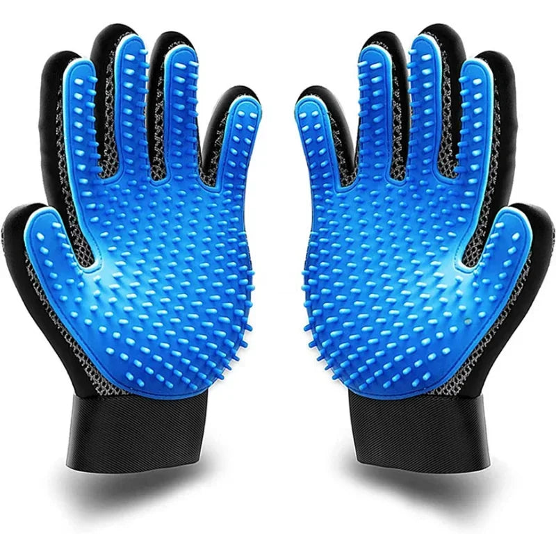 2-Sided Pet Grooming Glove – De-Shedding & Bathing Mitt