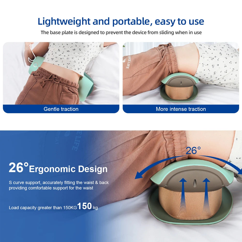 Electric Lumbar Vibration Massager – Adjustable Back Support