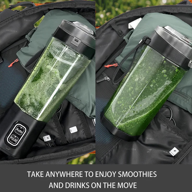 KIRAINAFLY HD-11 Portable Blender – 700ml USB Rechargeable Smoothie Maker for Travel & Gym