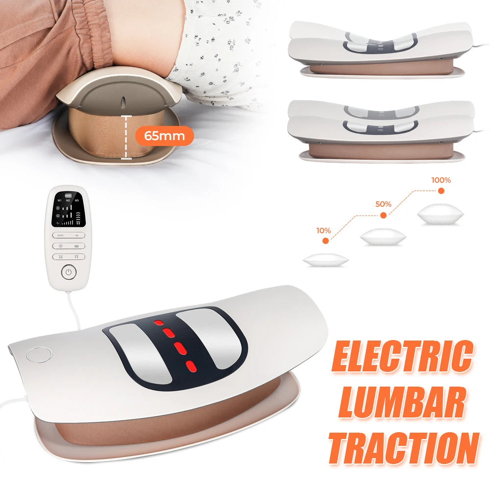 Electric Lumbar Vibration Massager – Adjustable Back Support